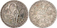 West African States 500 Francs Silber, VZ+, KM:7 -