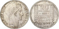 Frankreich 20 Francs Turin, Paris, Silber, UNZ, Gadoury:852, KM:879 -