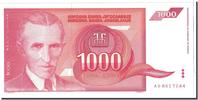 Jugoslawien 1000 Dinara Geldschein, Undated, KM:114, UNZ -