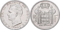 Monaco 5 Francs Rainier III, Paris, Silber, SS, KM:141 -
