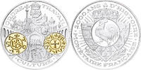 Frankreich Medaille Histoire Monétaire, Denier Carolingien, Silber, STGL -