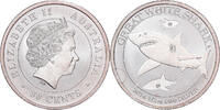 Australien 50 Cents Great White Shark, 1/2 Oz, Silber, UNZ -