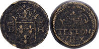 Frankreich Poids monétaire pour le teston Henri II ou Henri III, Messing, S -