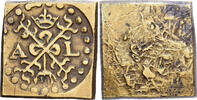 Austrian Netherlands Poids Monétaire Double Albertin, Messing, SS+ -