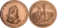 Frankreich Medaille Henri IV, Junon et la Fortune, Bronze, Restrike, UNZ -