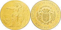 Frankreich Medaille Exposition Internationale de Bordeaux, Gilt Bronze -