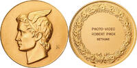 Frankreich Medaille Photo-Video, Robert Phox, Béthune, Gilt Bronze, VZ -