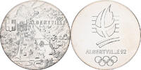 Frankreich Medaille Albertville, Copper-nickel Aluminium, UNZ -