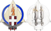Frankreich Medaille Ecole de Ski, Chamonix, 2ème Etoile, Métal, Augis, SS -