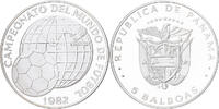 Panama 5 Balboas Campeonato del Mundon de Futbol, Franklin Mint, PP -