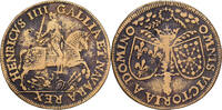 Frankreich betaalpenning Henri IV, Messing, S+, Feuardent:11861 -