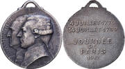 Frankreich Medaille Journée de Paris, Washington and Lafayette -