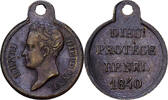 Frankreich Medaille Henri Dieudonné, Messing, SS -