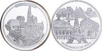 Frankreich Medaille Monuments de Paris, Notre Dame, Copper Plated Silver, STGL -