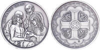 Frankreich Medaille Mourning Christ, Silver Plated Copper, UNZ+ -