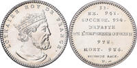 Frankreich Medaille Les Rois de France, Lothaire, Nickel, UNZ -