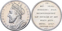 Frankreich Medaille Les Rois de France, François Ier, Nickel, UNZ -