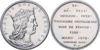 Frankreich Medaille Les Rois de France, Saint Louis, Nickel, UNZ -