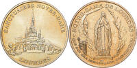 Frankreich betaalpenning Sanctuaires Notre-Dame, Lourdes, Messing, UNZ -