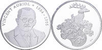 Frankreich Medaille Les Présidents de la République, Vincent Auriol, Silber -