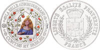 Frankreich Medaille Contes et Fables, La Belle au Bois Dormant, Silber, STGL -