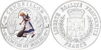 Frankreich Medaille Contes et Fables, Cendrillon, Silber, STGL -