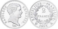 Frankreich Medaille Reproduction, 2 Francs 1807 A, Napoléon Ier, Silber, STGL -