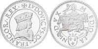 Frankreich Medaille Reproduction du Teston Milan Louis XII, Silber, STGL -