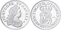 Frankreich Medaille Reproduction de l'Ecu de Navarre, Louis XV, Silber, STGL -