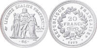 Frankreich Medaille Reproduction de la 20 Francs Hercule 1973, Silber, STGL -