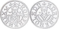 Frankreich Medaille Reproduction denier de Robert II, Silber, STGL -