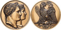 Frankreich Medaille Napoléon Ier et Joséphine, Bronze, Denon, UNZ -