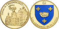 Frankreich betaalpenning Château de Chambord, Copper-Nickel Gilt, SS -