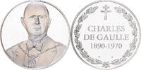 Frankreich Medaille Charles De Gaulle, Silber, UNZ+ -