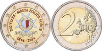 Malta 2 Euro Colourized, Bi-Metallic, UNZ, KM:New -