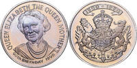 United Kingdom Medaille Queen Elizabeth II, 90th Birthday, Silver Plated -
