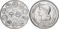 Frankreich Medaille Ecu Europa, Kupfer-Nickel, UNZ -