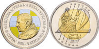 Vatikanstadt Medaille 2 E, Essai-Trial Benoit XVI, Bi-Metallic, STGL -