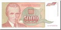 Jugoslawien 5000 Dinara Geldschein, Undated, KM:128, UNZ -
