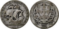 Portugal 2-1/2 Escudos Silber, SGE+, KM:580 -