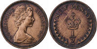 Großbritannien 1/2 New Penny Elizabeth II, Bronze, SS, KM:914 -