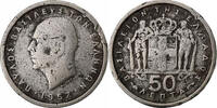 Griechenland 50 Lepta Paul I, Kupfer-Nickel, S, KM:80 -