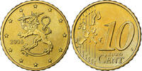 Finnland 10 Euro Cent Vantaa, UNZ, Messing, KM:101 -