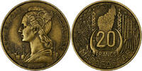 Madagascar 20 Francs Paris, Aluminum-Bronze, SS, KM:7 -