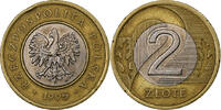 Polen 2 Zlote Warsaw, Bi-Metallic, SS, KM:283 -