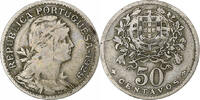 Portugal 50 Centavos Kupfer-Nickel, S, KM:577 -