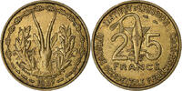 French West Africa 25 Francs Aluminum-Bronze, SS, KM:9 -