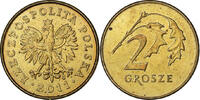 Polen 2 Grosze Warsaw, Messing, VZ, KM:277 -