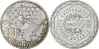 Frankreich 10 Euro Pays de la Loire, Paris, UNZ, Silber, KM:1665 -