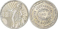 Frankreich 5 Euro Semeuse, Monnaie de Paris, Silber, UNZ, Gadoury:EU287 -